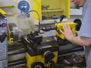 Using the centre lathe